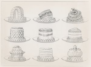 Desenhos para tortas e bolos por Antoine Careme
